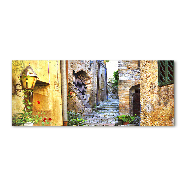 Schilderij op acrylglas Een charmante straat