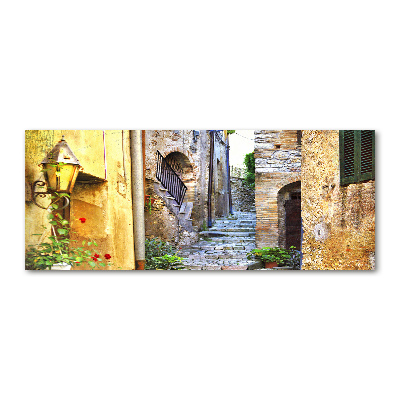 Schilderij op acrylglas Een charmante straat