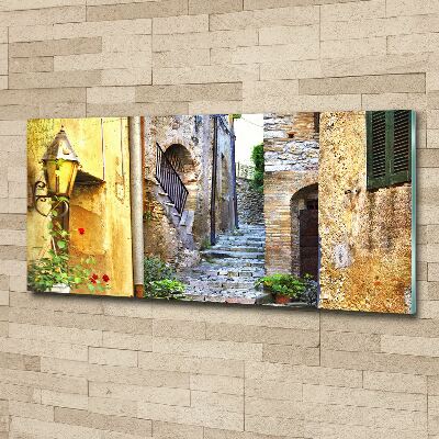 Schilderij op acrylglas Een charmante straat