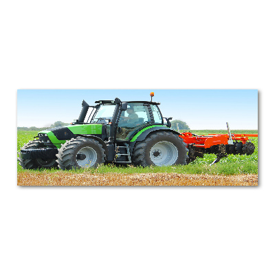 Foto op plexiglas Tractor op het veld