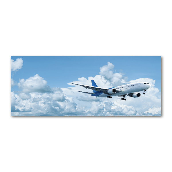 Plexiglas foto Een vliegtuig in de lucht