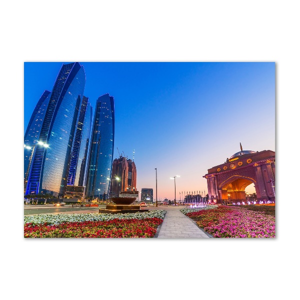 Plexiglas foto Straten van Abu Dhabi