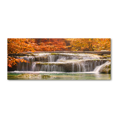 Foto in plexiglas Waterval in de herfst