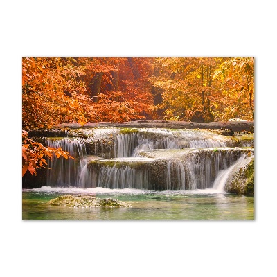 Foto in plexiglas Waterval in de herfst
