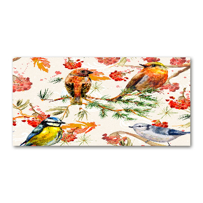 Foto plexiglas Naaldhoutbomen en vogels