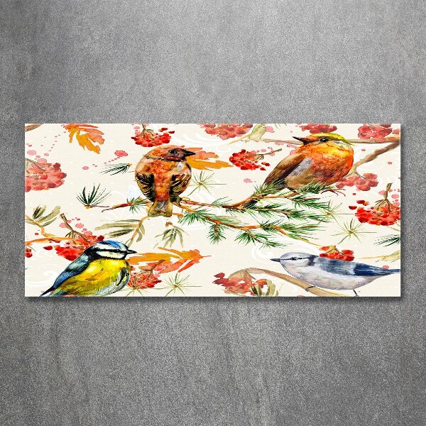 Foto plexiglas Naaldhoutbomen en vogels