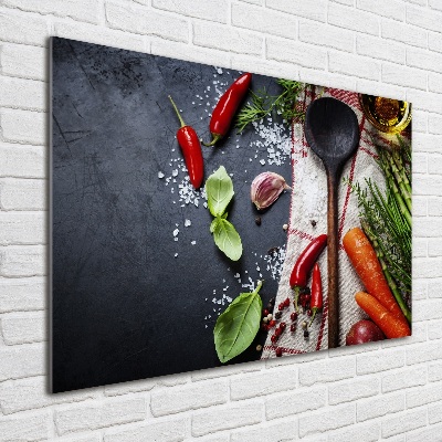 Schilderij op acrylglas Ingrediënten