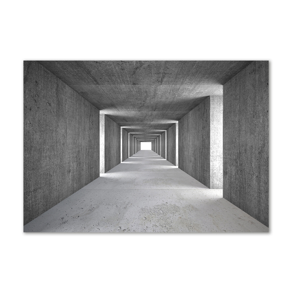 Schilderij op acrylglas Betonnen tunnel