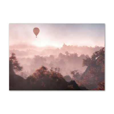 Plexiglas foto Ballonvaart boven het bos