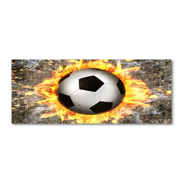 Plexiglas schilderij Brandende voetbalzaag