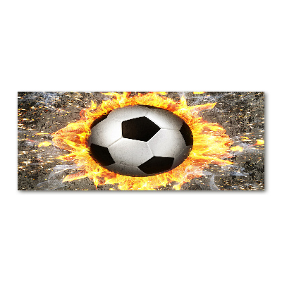 Plexiglas schilderij Brandende voetbalzaag