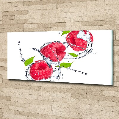 Foto plexiglas Framboos en water