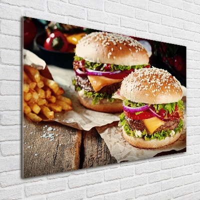 Foto in plexiglas Hamburgers