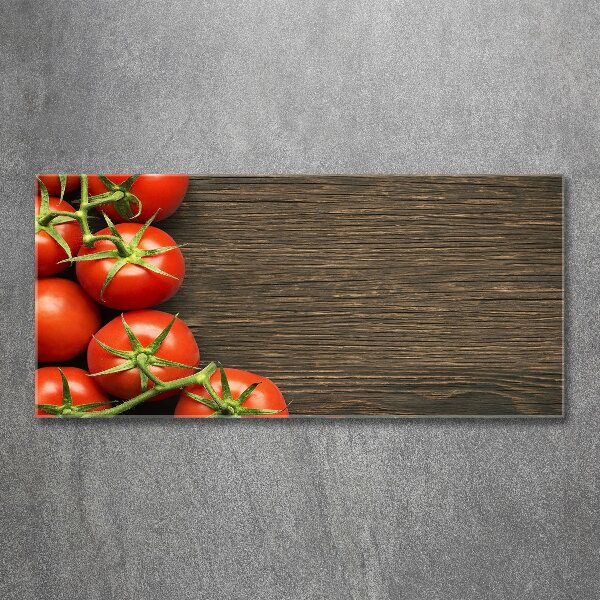 Schilderij op acrylglas Tomaten op hout