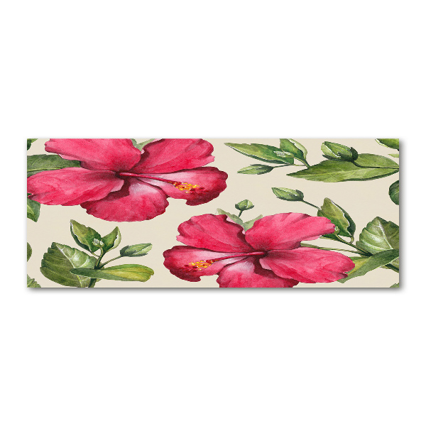 Foto op plexiglas Roze hibiscus