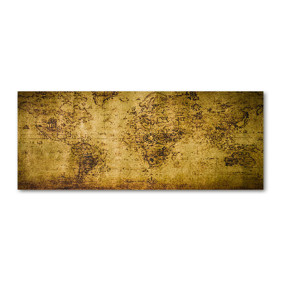 Foto op plexiglas Oude wereldkaart