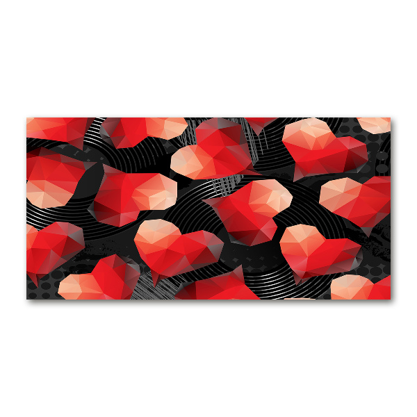 Foto op plexiglas Geometrische harten