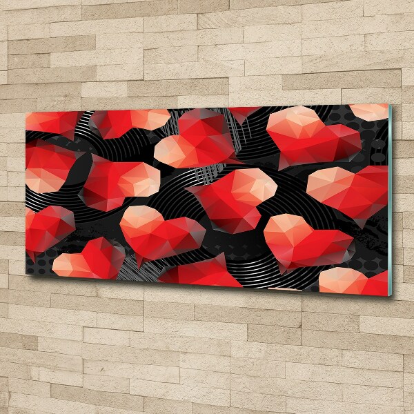 Foto op plexiglas Geometrische harten