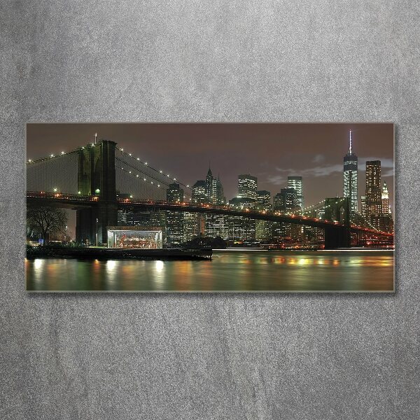 Foto op plexiglas New York 's nachts
