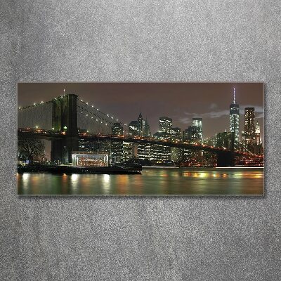 Foto op plexiglas New York 's nachts