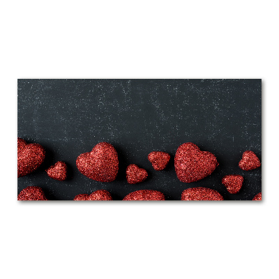 Foto in plexiglas Harten op het bord