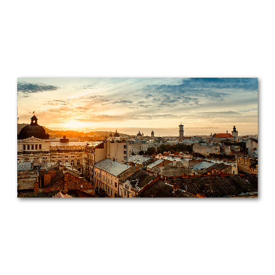 Schilderij op acrylglas Zonsopgang Lviv