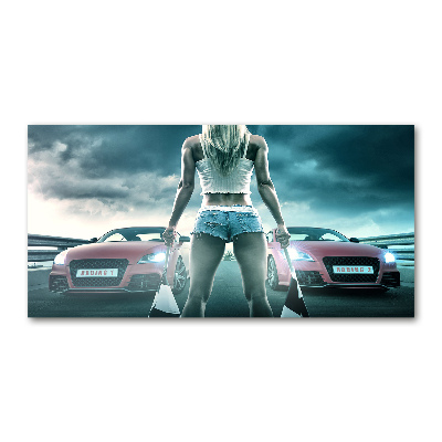 Foto in plexiglas De start van de race