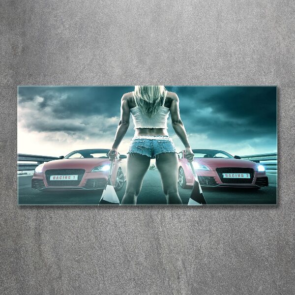 Foto in plexiglas De start van de race