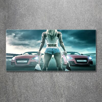 Foto in plexiglas De start van de race