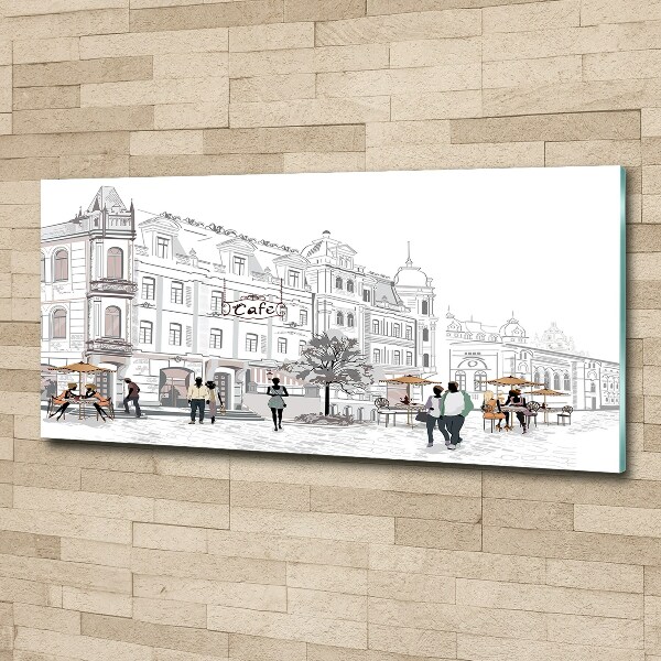 Plexiglas schilderij Oude Stad