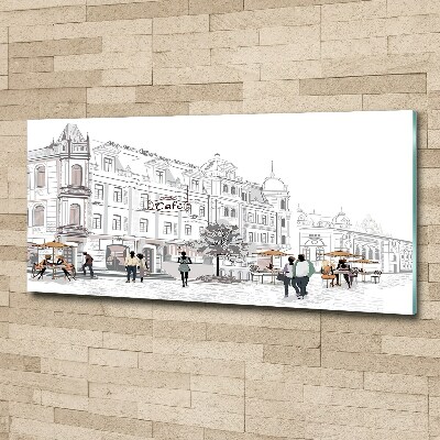 Plexiglas schilderij Oude Stad