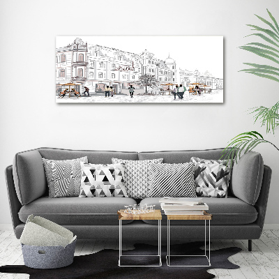 Plexiglas schilderij Oude Stad