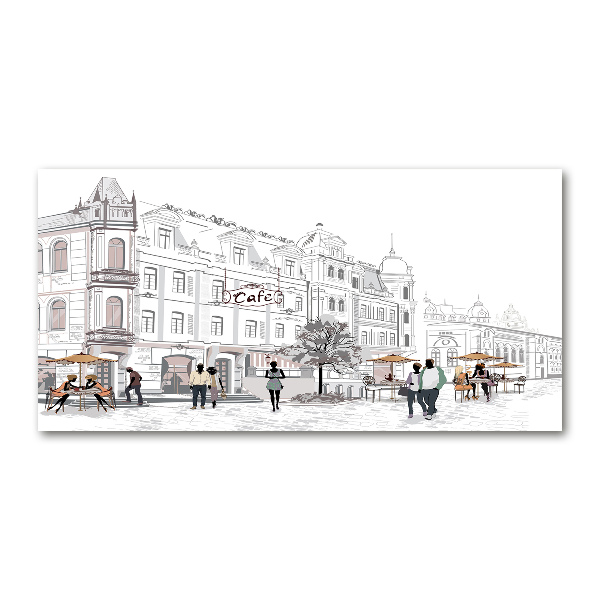 Plexiglas schilderij Oude Stad