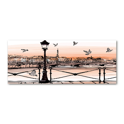 Plexiglas schilderij Schemering in Parijs