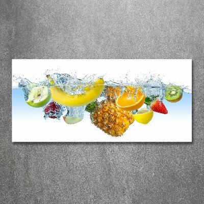 Schilderij op acrylglas Fruit onder water