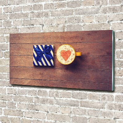 Plexiglas schilderij Koffie en een cadeautje