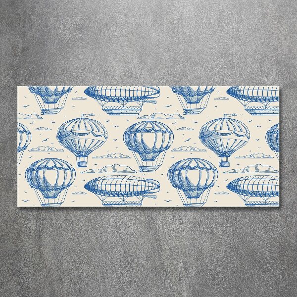 Plexiglas schilderij Ballonnen en luchtschepen
