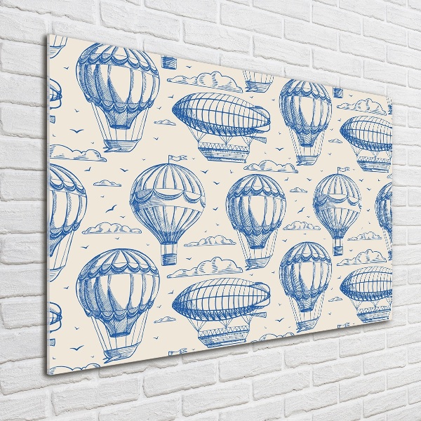 Plexiglas schilderij Ballonnen en luchtschepen