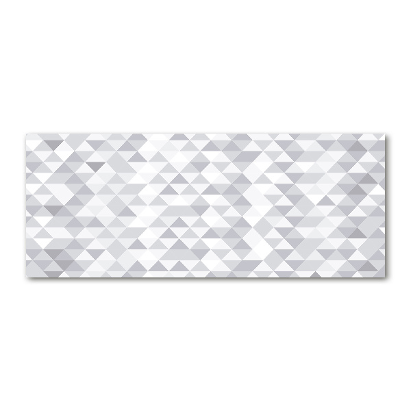 Foto op plexiglas Grijze driehoeken