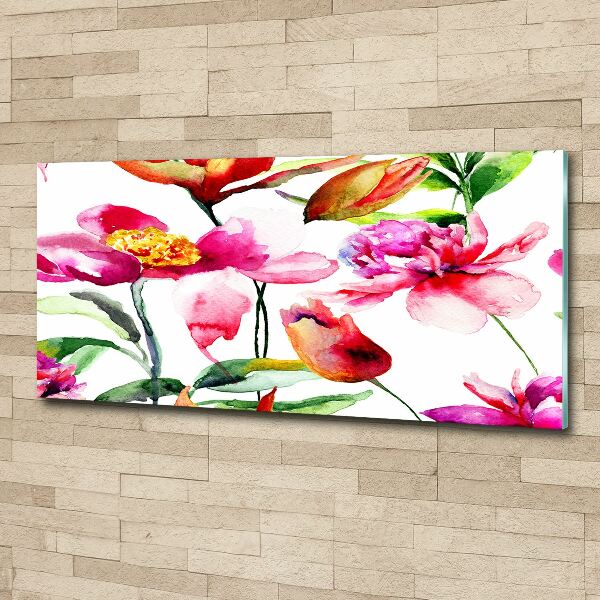 Plexiglas schilderij Wilde bloemen
