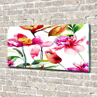 Plexiglas schilderij Wilde bloemen