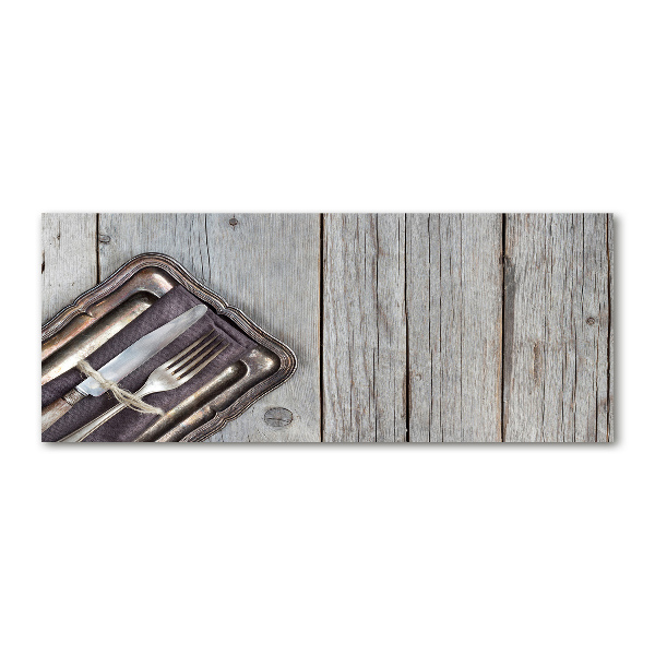 Foto in plexiglas Bestek op planken