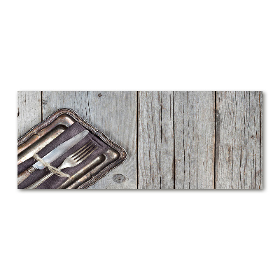 Foto in plexiglas Bestek op planken