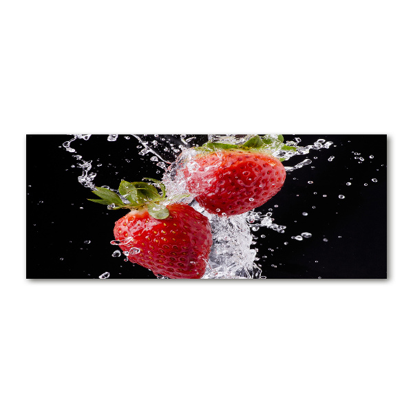 Plexiglas schilderij Aardbeien en water