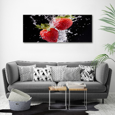 Plexiglas schilderij Aardbeien en water