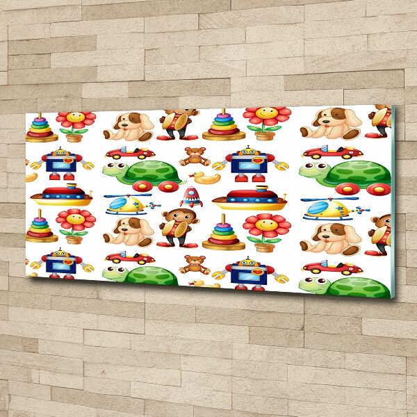 Schilderij op acrylglas Speelgoed