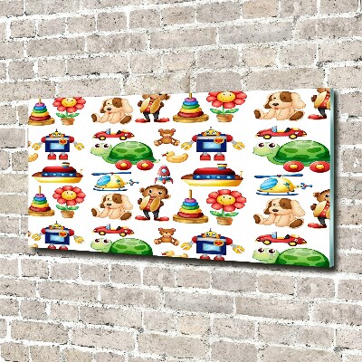 Schilderij op acrylglas Speelgoed