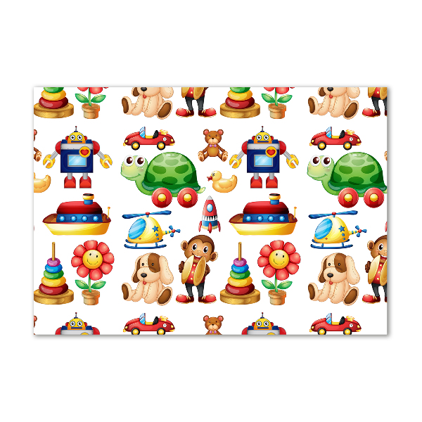 Schilderij op acrylglas Speelgoed