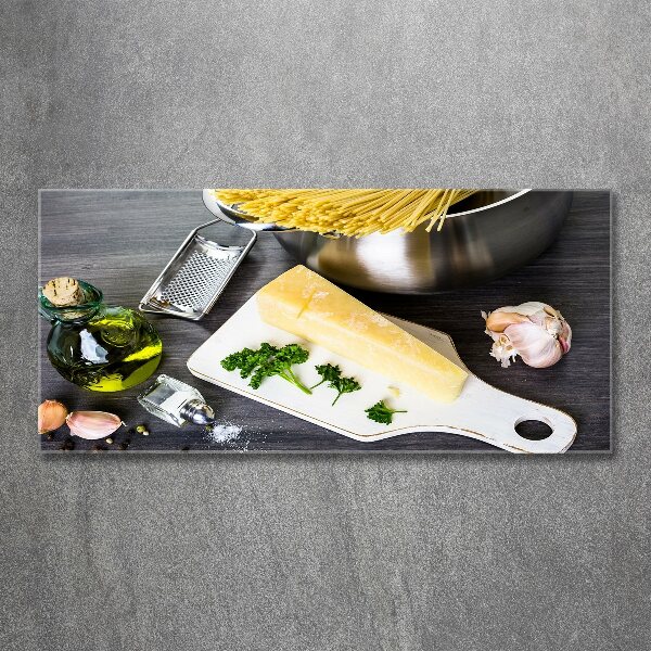 Plexiglas foto Pasta met knoflook