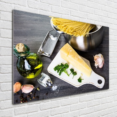 Plexiglas foto Pasta met knoflook